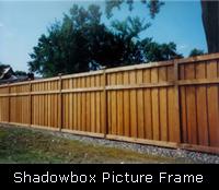 Shadowbox Picture Frame Wood Fence