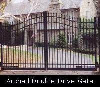 Arched Double Drive Gate